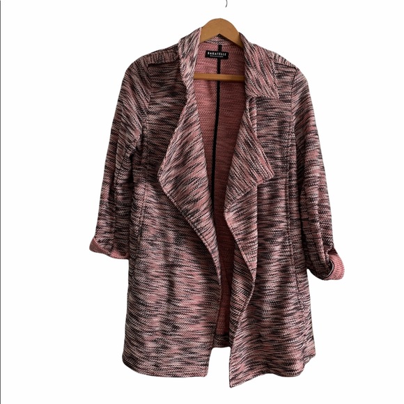 Bagatelle Collection Tweed Draped Jacket Size M - Picture 3 of 15